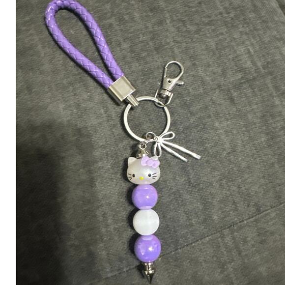 Purple Hello Kitty Charm, wristlet or key chain all in one! Brand New. - Picture 3 of 6